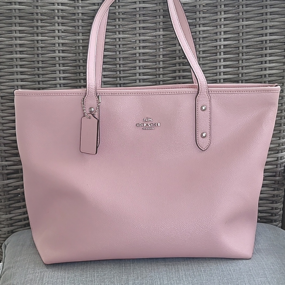Coach zip top tote